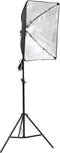 vidaXL - Fotostudioset - met - softboxlamp, - achtergrond - en - reflector