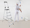 BRASQ Huishoudtrap 6-treden - Inklapbaar aluminium - Antislip - Zilver