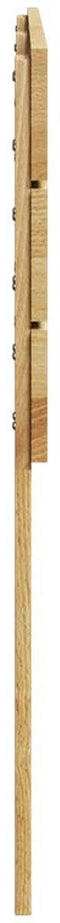 vidaXL - Hoofdbord - 180 - cm - massief - hout - eiken