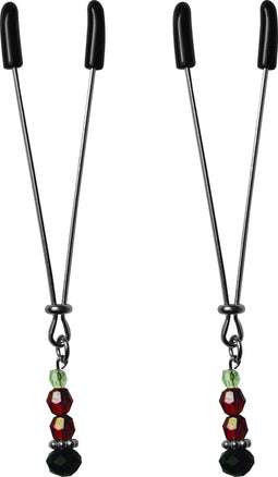 Sportsheets - Sex & Mischief Ruby Black Nipple Clips