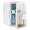 Coast Minikoelkast - Draagbare koelkast met LED-Spiegel - 10L - 23 x 28 x 34 cm - Wit