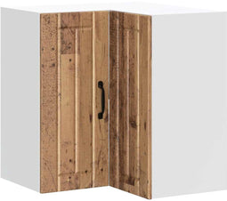 vidaXL - Keukenwandhoekkast - Lucca - bewerkt - hout - oud - houtkleurig