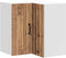 vidaXL - Keukenwandhoekkast - Lucca - bewerkt - hout - oud - houtkleurig