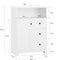 SoBuy Badkamerkast, Badkamer Kolomkast, Lage Kast, Staande Kast, Dressoir, Opbergkast