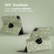 imoshion Tablet Hoes - Geschikt voor iPad Pro 12.9 (2022) / Pro 12.9 (2021) / Pro 12.9 (2020) / Pro 12.9 (2018) - 360° Draaibare Design Bookcase 3 inkepingen - Green Flowers