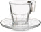Set van 6 kopjes met schotel Casablanca Transparant Glas 4 Stuks (70 ml)