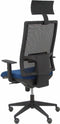 Bureaustoel met hoofdsteun Horna Piqueras y Crespo BALI200 Marineblauw