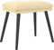 vidaXL - Voetenbank - 45x29,5x35 - cm - fluweel - crèmewit