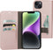Mobiparts Classic Wallet Case - Flip Cover - Ruimte voor pasjes - Roze (iPhone 14 Plus)