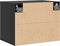 vidaXL - Wandkast - 45x30x35 - cm - massief - grenenhout - zwart