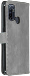 iMoshion Hoesje Geschikt voor Oppo A53s / A53 Hoesje Met Pasjeshouder - iMoshion Luxe Bookcase - Grijs