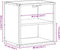 vidaXL - Nachtkastje - wandgemonteerd - 40x31x39,5 - cm - sonoma - eikenkleurig