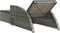 vidaXL - Ligbed - met - donkergrijs - kussen - poly - rattan - grijs