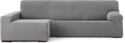 Hoes voor chaise longue met lange armleuning links Eysa JAZ Grijs 180 x 120 x 360 cm
