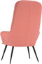 vidaXL Relaxstoel fluweel roze