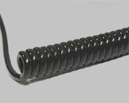 BKL Electronic 1506229 Spiraalkabel Li12Y11Y 1200 mm / 4800 mm 6 x 0.25 mm² Zwart 1 stuk(s)
