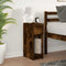 vidaXL - Nachtkastje - met - lade - 20x36x60 - cm - gerookt - eikenkleurig