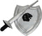 By Astrup Stokpaard Ridder Schild en Lans - Zilver