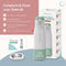 Numsy Heat & Go - Draagbare Flessenwarmer - Draadloos - 350 mL - Geschikt voor 99% van alle merken (4 adapters)