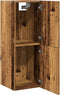 vidaXL - Badkamerwandkast - 30x30x80 - cm - bewerkt - hout - oud - houtkleurig
