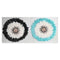 Wanddecoratie DKD Home Decor Wit Zwart 60 x 6 x 60 cm (2 Stuks)