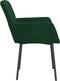 vidaXL - Eetkamerstoelen - 2 - st - fluweel - donkergroen