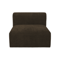 Urban Nature Culture Tao - Modular seater - Hoogwaardige polyester - Donkerbruin - 90 * 100 * 74 cm