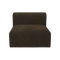 Urban Nature Culture Tao - Modular seater - Hoogwaardige polyester - Donkerbruin - 90 * 100 * 74 cm