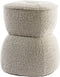 Light & Living Poef Leyla - Beige - Ø40cm - Modern