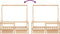 vidaXL - Kinderbedframe - met - lades - 70x140 - cm - massief - grenenhout