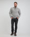 Life Line Marcel Sweater Knit Half Zip Heren Lichtgrijs Maat L
