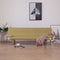 vidaXL - Slaapbank - met - twee - kussens - polyester - groen