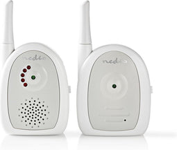 Nedis Audio-Babyfoon - FHSS (Frequency-Hopping Spread Spectrum) - Bereik: 300 m - Batterij Gevoed / Netvoeding - Grijs / Wit