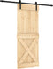 vidaXL - Schuifdeur - met - beslag - 80x210 - cm - massief - grenenhout