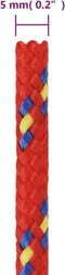 vidaXL - Boottouw - 5 - mm - 500 - m - polypropyleen - rood