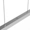 Mexlite Danske 2745ST - Hanglamp - Uitschuifbaar 20-125 cm - Zilver