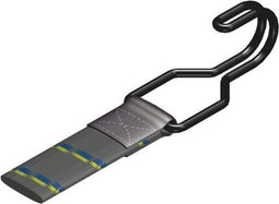 Perel Elastische spanriem - met haak - 1200 x 25 mm - zwart/grijs