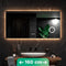 Mirlux Badkamerspiegel - Rechthoekige Wandspiegel - LED Verlichting Anti Condens Verwarming 160x80CM