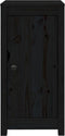 vidaXL - Dressoir - 39x35x80 - cm - massief - grenenhout - zwart