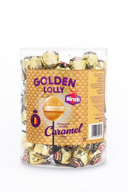 Hirsch - Hirsch Golden Lolly, 100 stuks, pot van 1,2 kg
