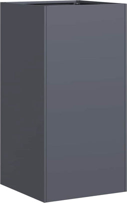 vidaXL - Plantenbak - 40x40x80 - cm - koudgewalst - staal - antracietkleurig