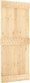 vidaXL - Schuifdeur - met - beslag - 85x210 - cm - massief - grenenhout