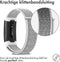 iMoshion Bandje Geschikt voor Fitbit Charge 3 / 4 - iMoshion Nylon band klittenband met design aansluiting - Grijs