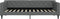 vidaXL - Slaapbank - 90x200 - cm - stof - donkergrijs
