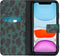 iMoshion Hoesje Geschikt voor iPhone 11 Hoesje Met Pasjeshouder - iMoshion Design Softcase Bookcase - Zwart / Meerkleurig / Groen / Green Leopard