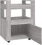 vidaXL - Keukentrolley - 60x45x80cm - bewerkt - hout - grijs - sonoma - eikenkleurig