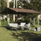 vidaXL - Kampeerluifel - waterdicht - 451x420 - cm - bruin