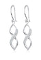 Elli Infinity - Dames Oorhangers - 925 Sterling Zilver - Kristallen