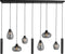 Steinhauer Reflexion 3796ZW - Hanglamp - Hoogteinstelbaar - Zwart