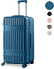 SKYCASES Classic Heritage - Trunk Reiskoffer - Extra Groot 110L - TSA Slot - Lichtgewicht - Donkerblauw - 78x44x36 cm